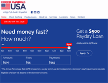 Tablet Screenshot of checkcashingusa.com